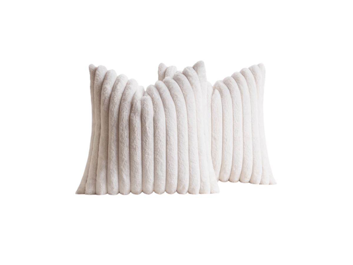 Faux Fur Christmas Pillow Covers