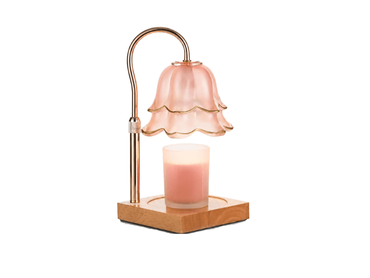 Pink Floral Candle Warmer Lamp