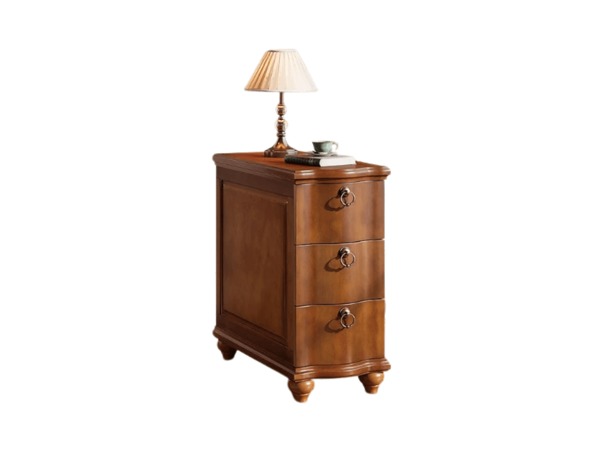 Tribesigns Narrow Walnut End Table